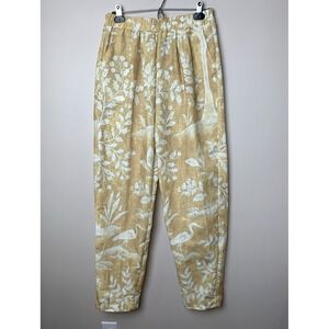 NEW Shall We Pants Womens‎ Medium Nature Print Pull On Lightweight Breezy